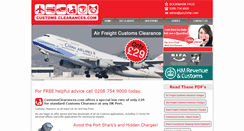 Desktop Screenshot of customsclearances.com